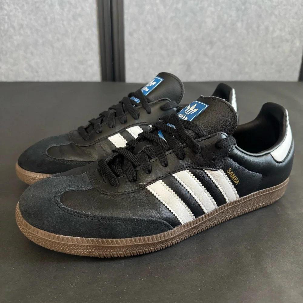 Adidas Samba OG Shoes Core Black / Cloud White / Gum Size 12 Men - Picture 3 of 12